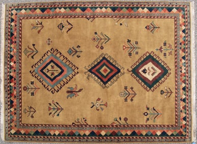 Handwoven Arts and Crafts Room Rug