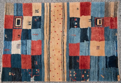 Persian Handwoven Gabbeh Area Rug
