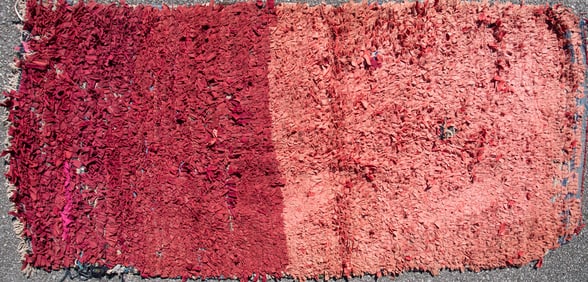 Two Moroccan Boucherouite Rugs