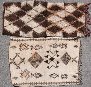 Moroccan Wool Runner along with a Moroccan Azilal Rug
