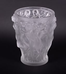 A Lalique Crystal Bacchantes Vase