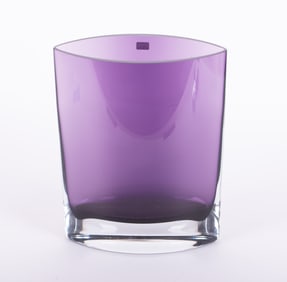 Flavio Poli, Italy (1900-1984) Amethyst Art Glass Vase