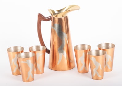 Mexican Mixed Metal Tankard Set