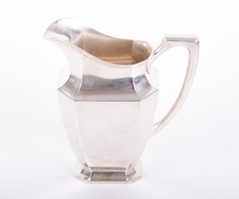 Art Deco Wallace Sterling Silver Water Pitcher