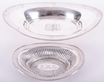 Two Sterling Silver Bon Bon Dishes