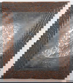 An 800 Silver Relief Plaque of Beethoven