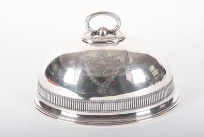 A Neo-Classical Style Plated Silver Game Cover