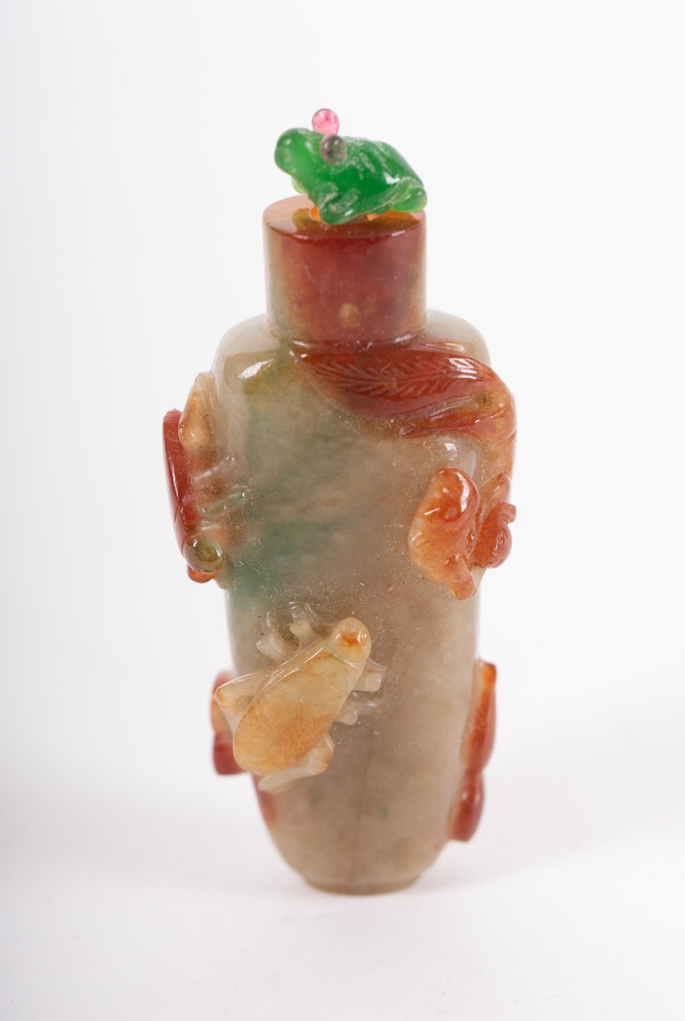 A Chinese Carved Jade Snuff Bottle (1 of 4)
