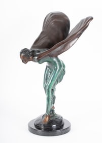 After Charles Sykes, "Spirit of Ecstasy" Bronze Sculpture