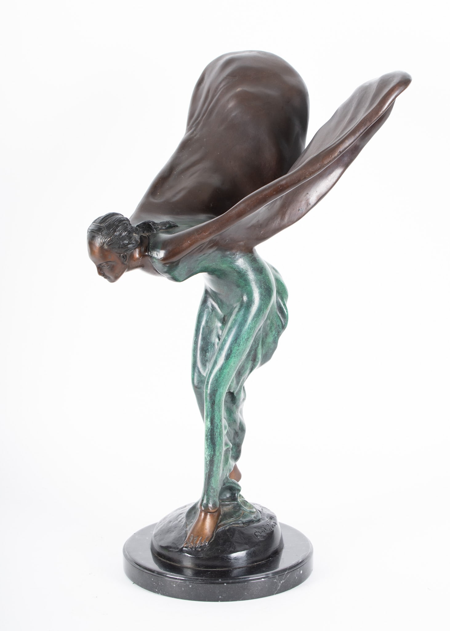 After Charles Sykes, "Spirit of Ecstasy" Bronze Sculpture (1 of 6)
