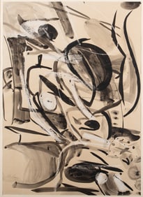 John Wehmer, Missouri (1927-2019), Nude II, ink and crayon on paper