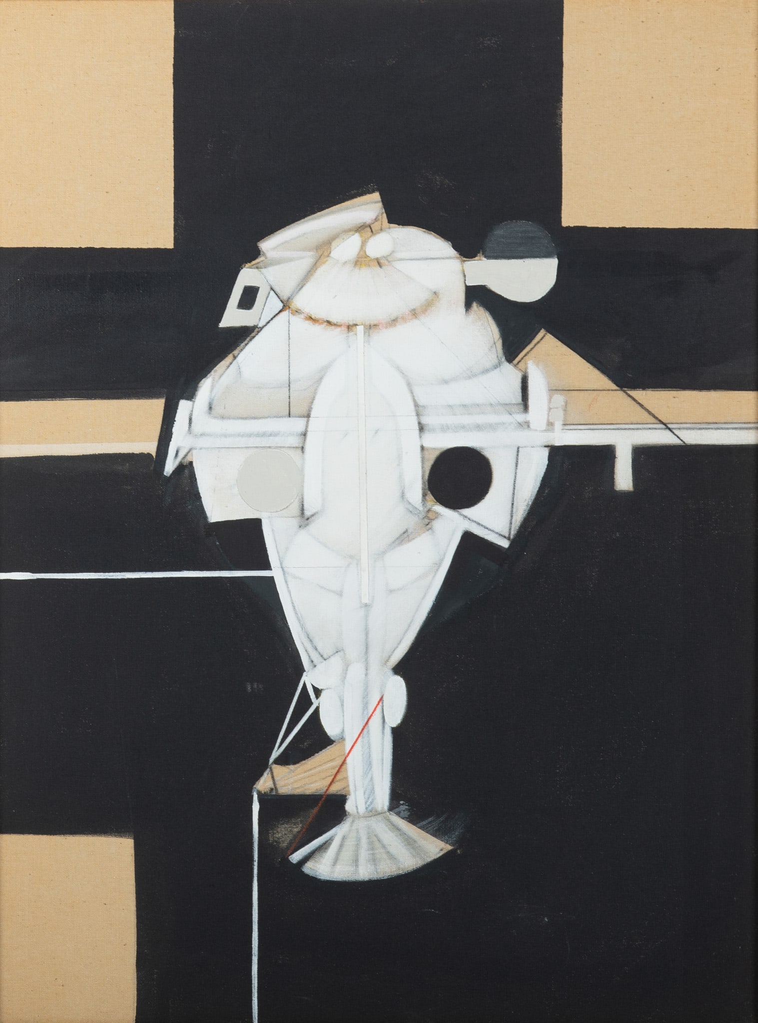 Ernest Tino Trova, Missouri (1927-2009), Figure Study, 1962, acrylic on canvas: Ernest Tino TrovaMissouri, (1927-2009)Figure Study, 1962acrylic on canvassigned and dated verso, framed.Exhibited: Balaban Carp Gallery, in the Central West End, St. Louis, 1963 (see image). In this