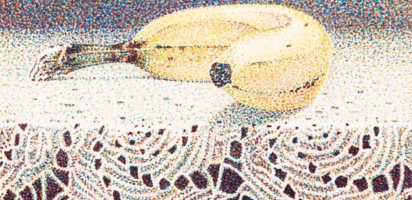 Jerry O. Wilkerson, American (1943-2007), Banana, 2001, acrylic on wood panel
