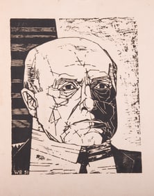 Walter William Jr Barker, Missouri, North Carolina / Germany (1921-2004), Portrait of Max Beckmann,