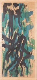 Thomas Cranmer, American 20th Century, Untitled, Abstract, large scale woodcut on paper