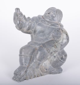 Inuit Stone Carving of an Eskimo