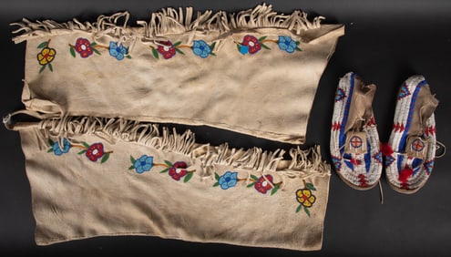 Native American Chaps and Mocassins