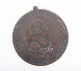 Pierre Chouteau & Co Fur Trade Peace Medal 1843