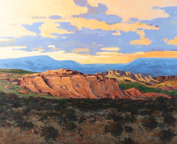 Baker, American 20th Century, Canyon Landscape, oil on canvas