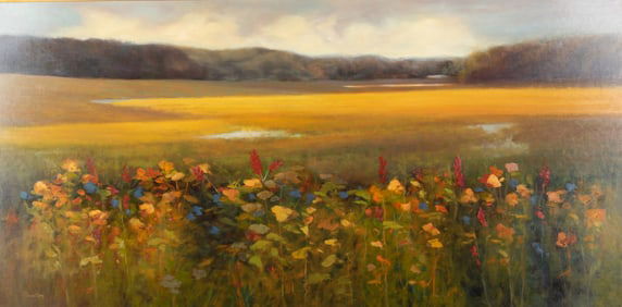 Tricia Berg, Colorado (b. 1952), After The Rain, oil on canvas