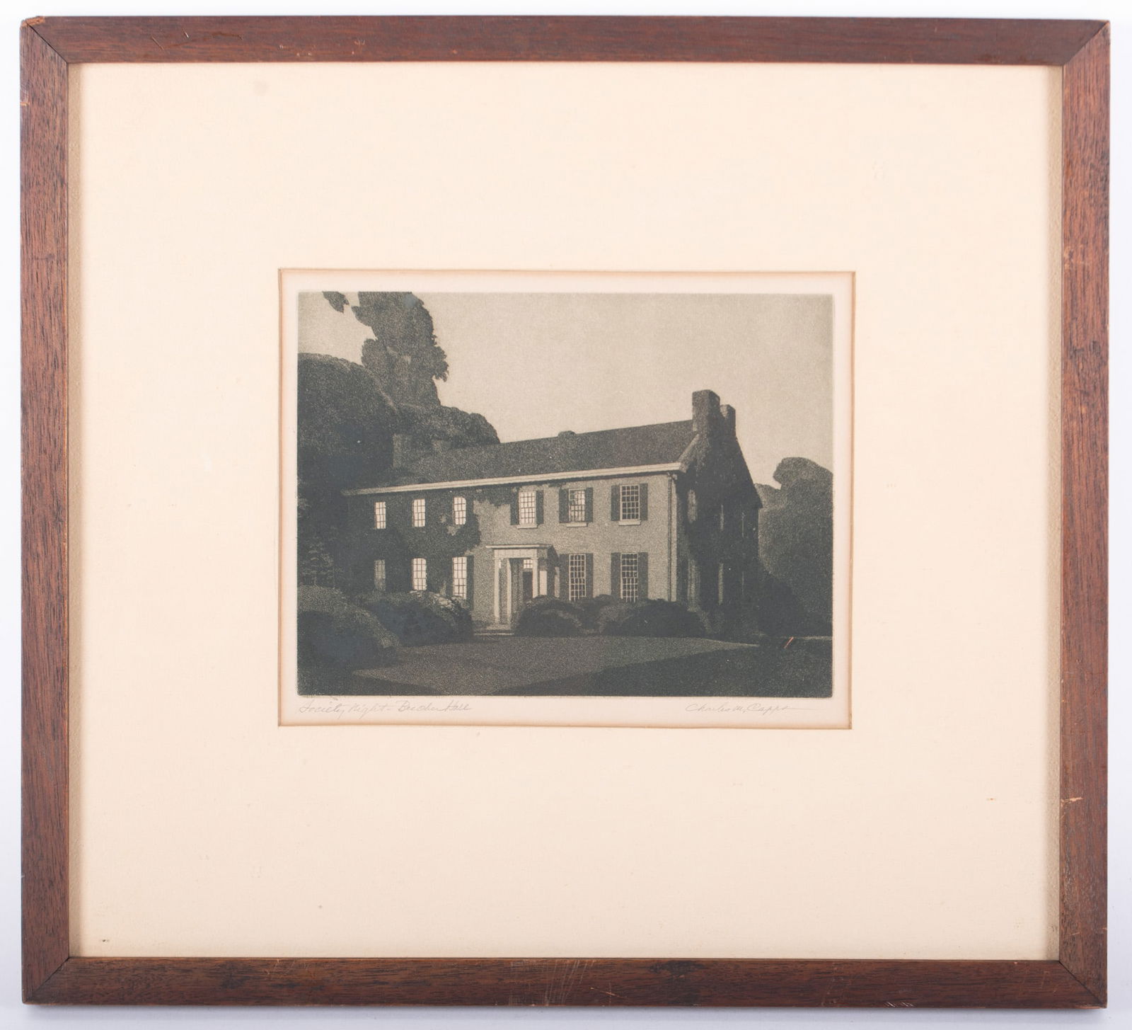 Charles Merrick Capps, American (1898-1981), Society Night - Beecher Hall, aquatint (1 of 4)