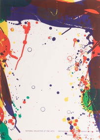 Sam Francis, California / Japan, France (1923-1994), Smithsonian Institution Exhibit Poster,