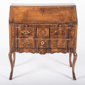French 18th Provincial Slant Front Writing Desk