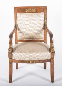Antique French Empire Fauteuil