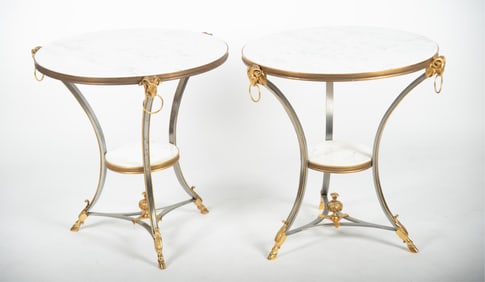Pair of Louis XVI Style Tables by PE Guerin