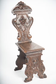 Antique Italian Sgabello Chair