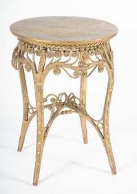 Antique Heywood Brothers Wicker Table
