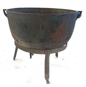 Large Cast Iron Cauldron
