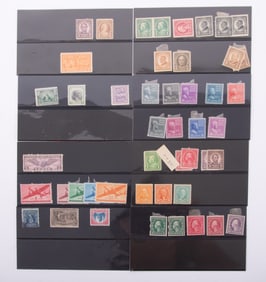 Collection of Stamps Featuring 1903 Madison, 1893 Columbian Commemorative, and 1922-25 $5 Dollar