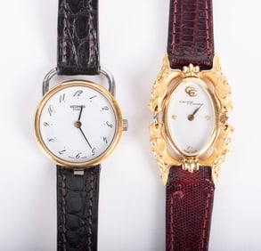 Carrera Carrera Ladies Watch along with a Hermes Style Watch