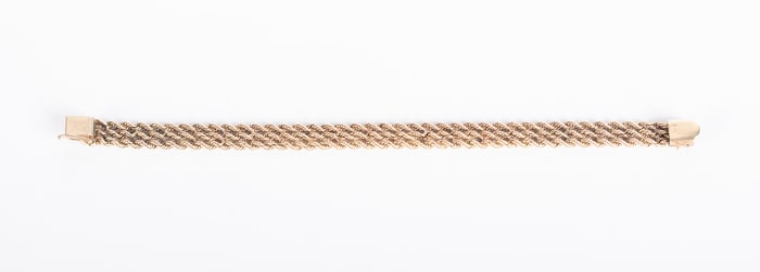 14K Yellow Gold Triple Rope Chain Bracelet
