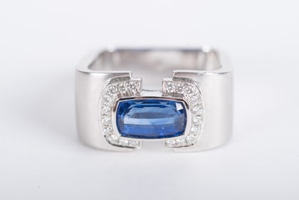 Handsome Barry Brinker Ceylon Blue Sapphire Ring