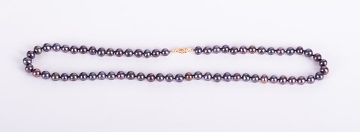 Tahitian Peacock Pearl Necklace