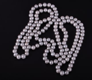 Freshwater Cultured Pearl Necklace - 62 Inches in Length