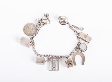 Vintage Sterling Charm Bracelet