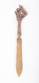 Figural Gilt Bronze Letter Opener
