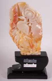 A Large Chinese Huanglong Jade Carving