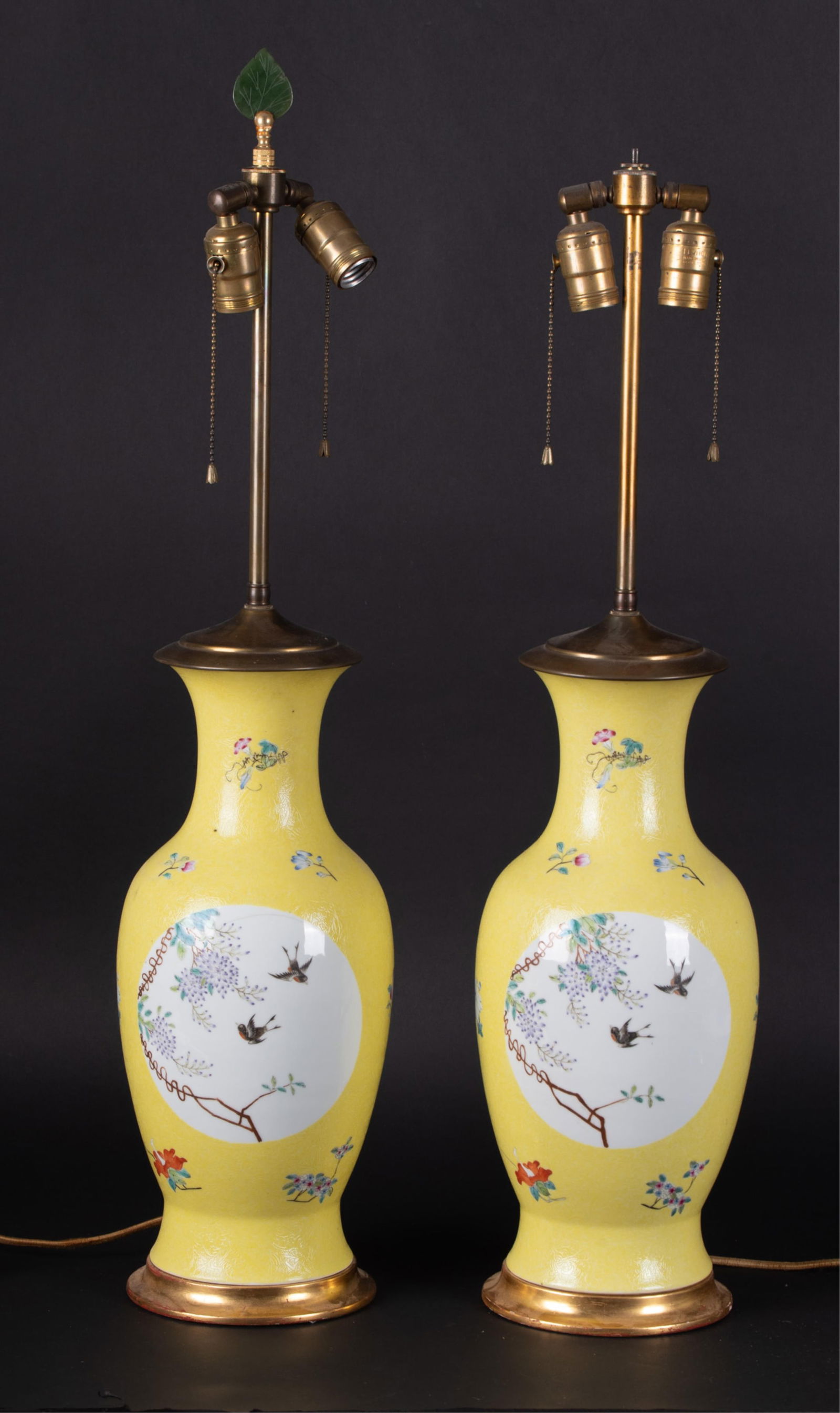 A Pair of Chinese Porcelain Table Lamps (1 of 3)