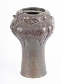 Japanese Bronze Owl Decorated Base