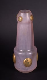 Loetz Style Art Nouveau Glass Bud Vase