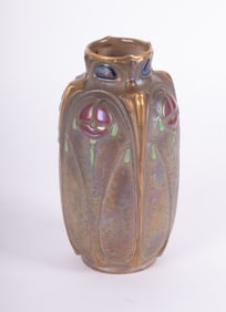 Ernst Wahliss Turn Vienna Art Nouveau Vase, Circa 1900