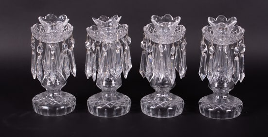 Four Waterford Crystal Candlesticks