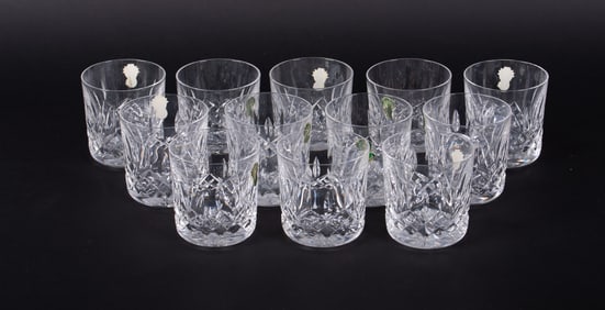 Set of Twelve Waterford Straight Sided Tumblers, Lismore Pattern