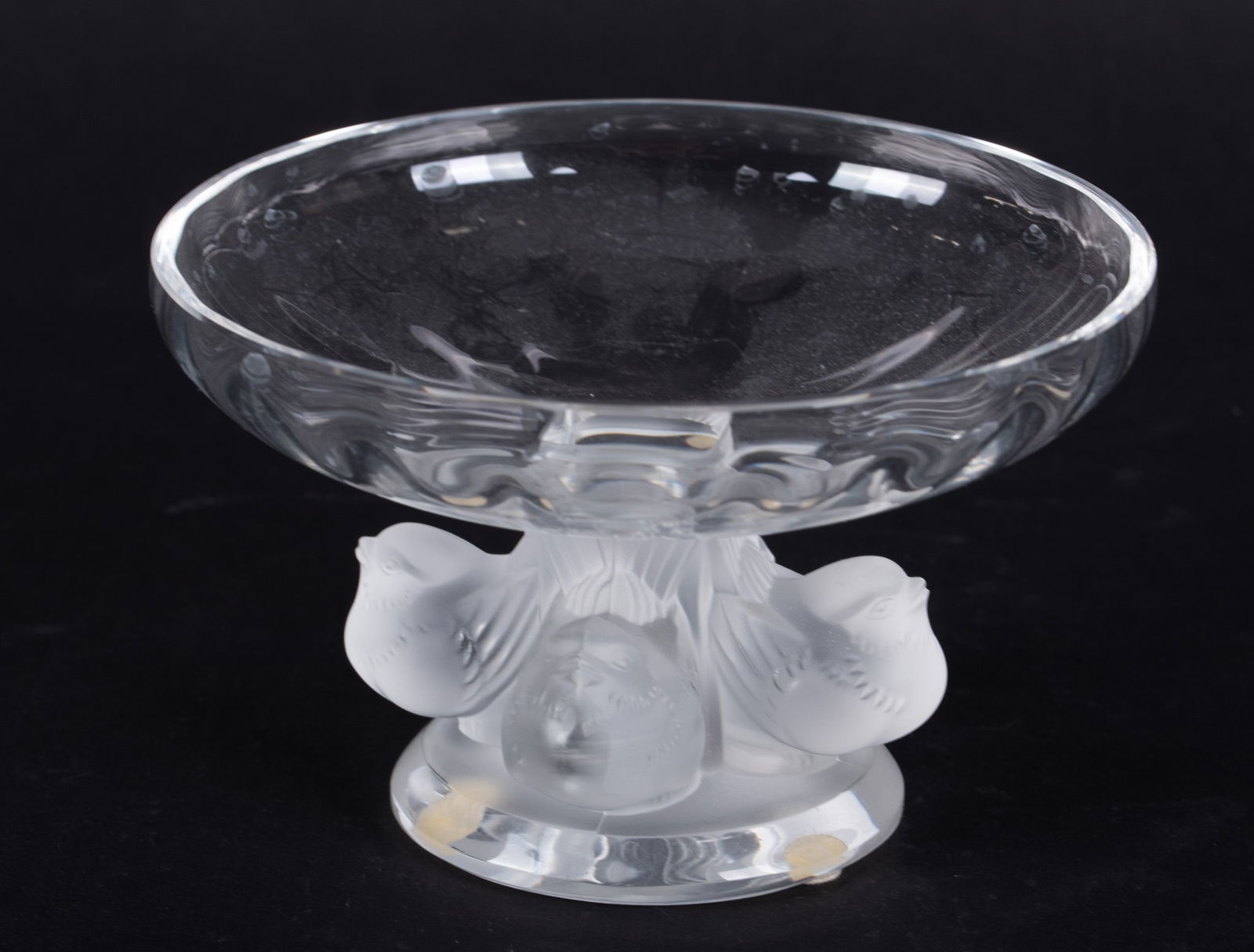 A Lalique Crystal Nogent Sparrow Coupe (1 of 3)