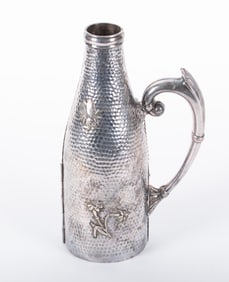 Meriden Britannia Silver Plated Aesthetic Wine Bottle Holder with Insects
