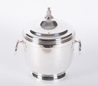 A Tiffany & Co. Sterling Silver Ice Bucket with Insulated Liner